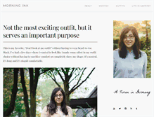 Tablet Screenshot of morningink.com